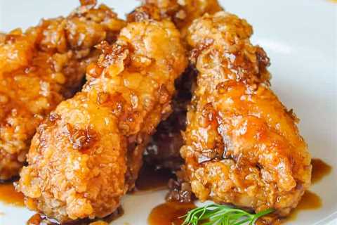 Crispy Honey Garlic Chicken Wings