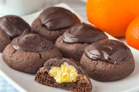 Chocolate Orange Thumbprint Cookies