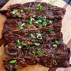 Grilled Beef Galbi (Korean Short Ribs)