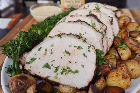 Grilled Mustard Pork Loin