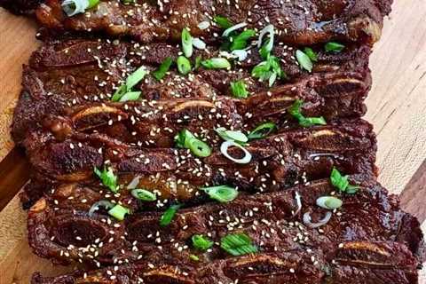 Grilled Beef Galbi (Korean Short Ribs)