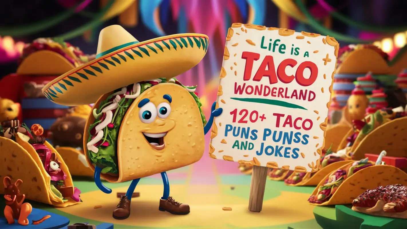 Life is a Taco Wonderland: 120+ taco puns and jokes - Crack Up Puns