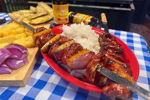 Molasses Sweet Pork Skewers