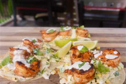 Grilled Shrimp and Corn Slaw Tacos
